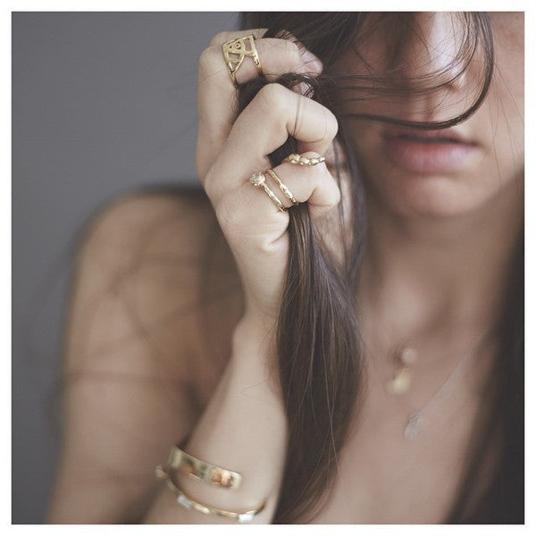 Illuminated Snake Ring // Silver