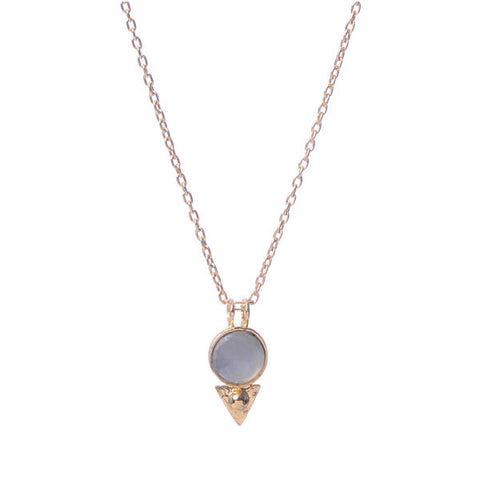 Earth Amulet Pendant Necklace // Gold