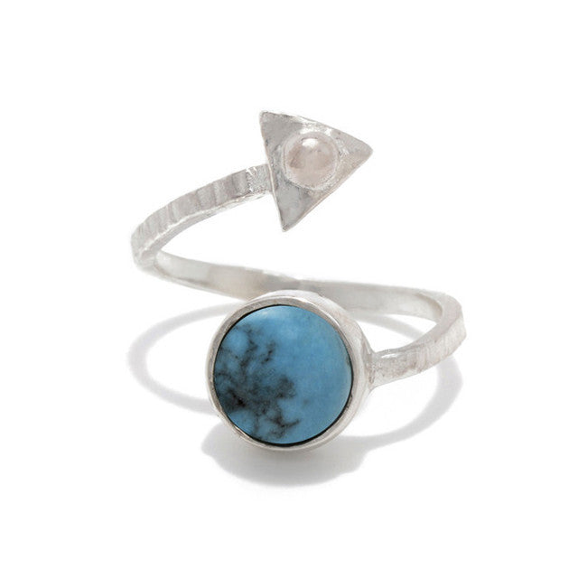 Air Amulet Ring // Turquoise