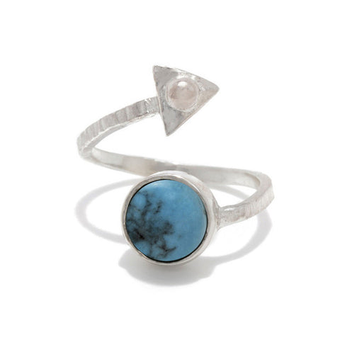 Air Amulet Ring // Turquoise