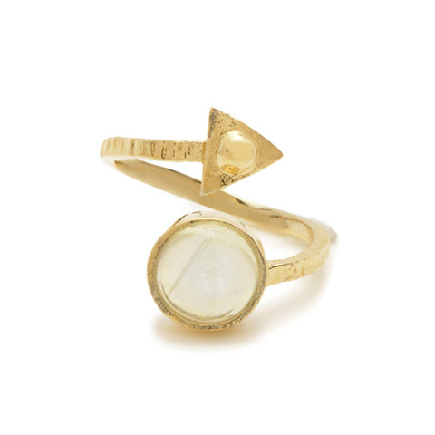 Air Amulet Ring // Moonstone