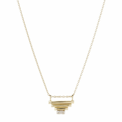 Sacred Pyramid Pendant // Gold