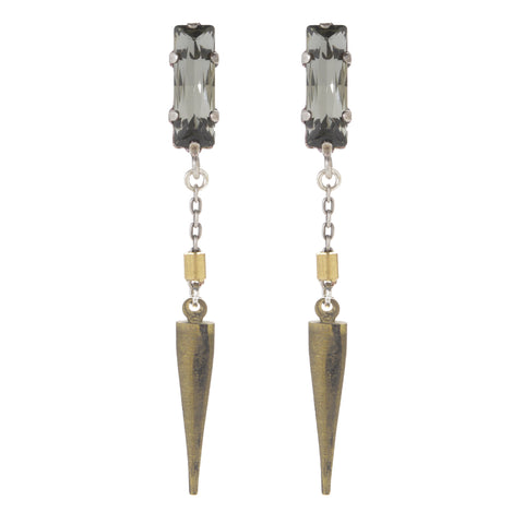 Baguette Crystal Spike Drop