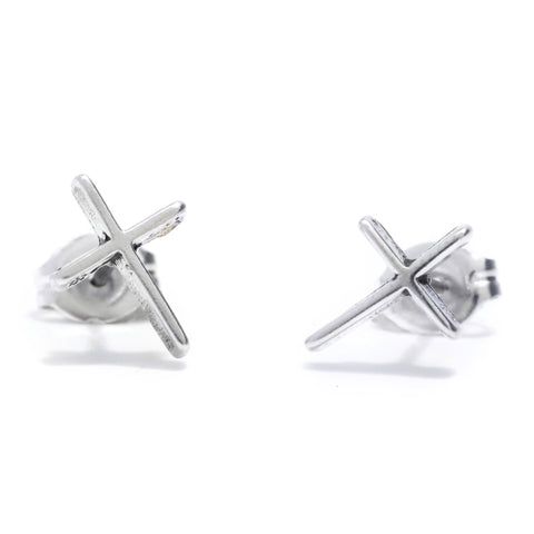 Skinny Cross Studs