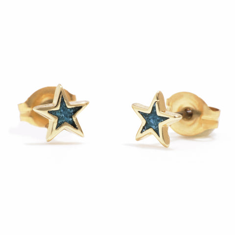 Turquoise Star Studs