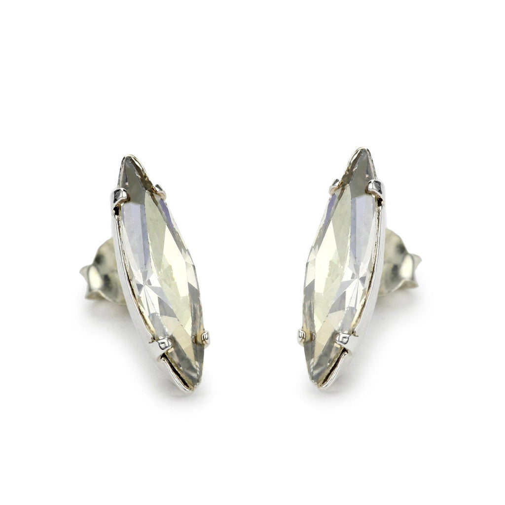 Crystal Shard Studs // Clear Crystal