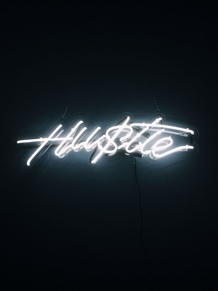 Hu$tle Neon Art Sign