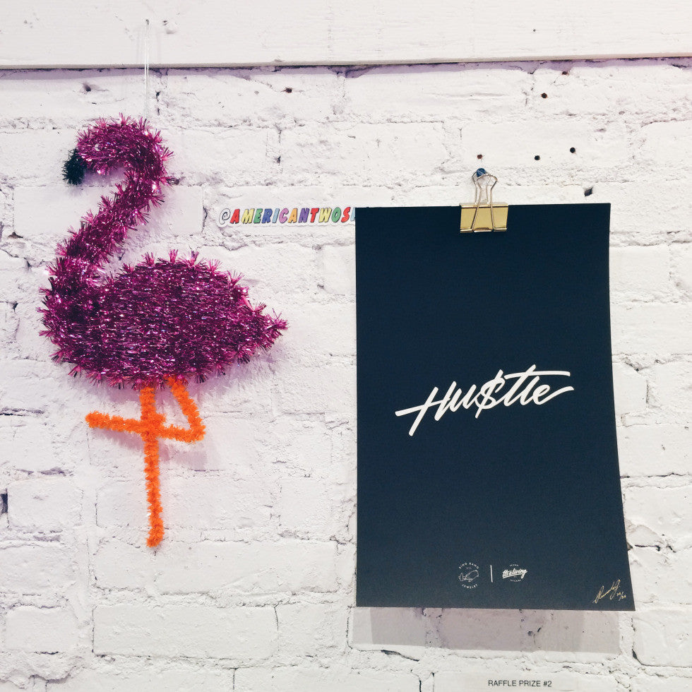 Hu$tle Neon Art Sign