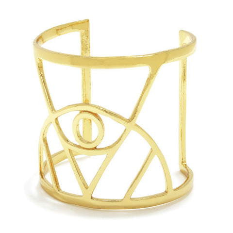 Illuminated Eye Cuff // Gold