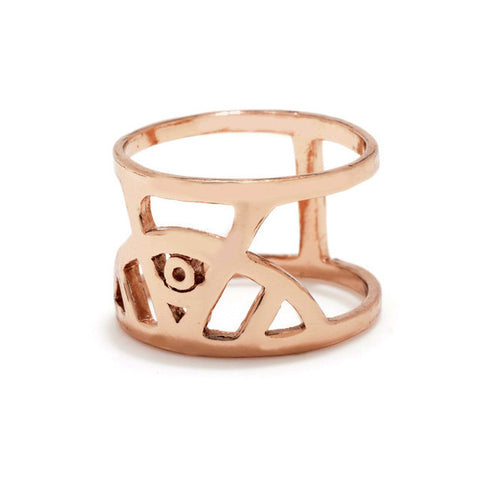 Illuminated Eye Ring // Gold
