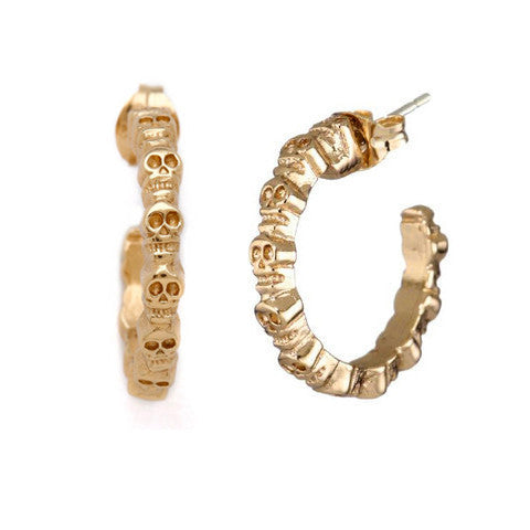 Skull Mini Hoops // SALE