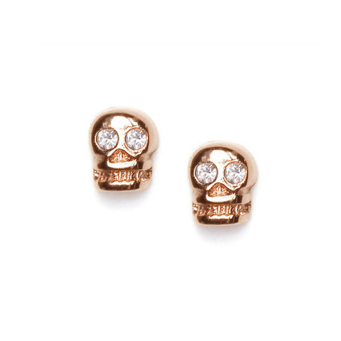 Crystal Skull Studs // SALE