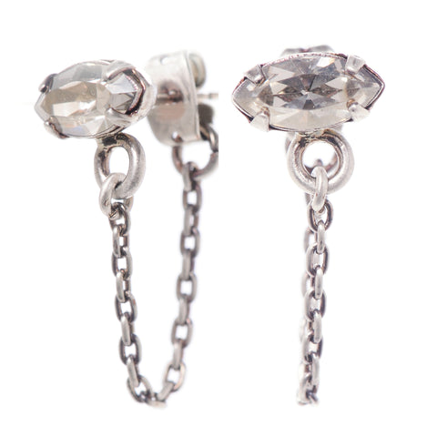 Marquis Eye Front to Back Earrings