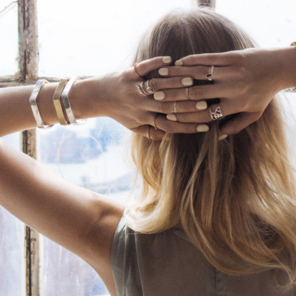 Illuminated Snake Ring // Silver