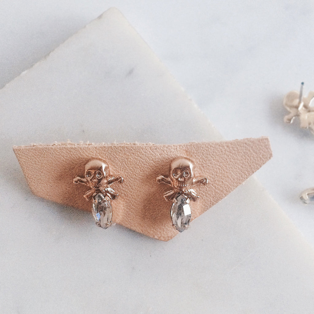 Memento Mori Skull Studs // SALE
