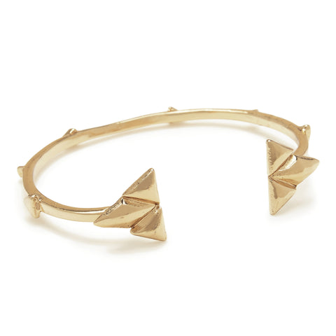 Double Trident Cuff // Gold